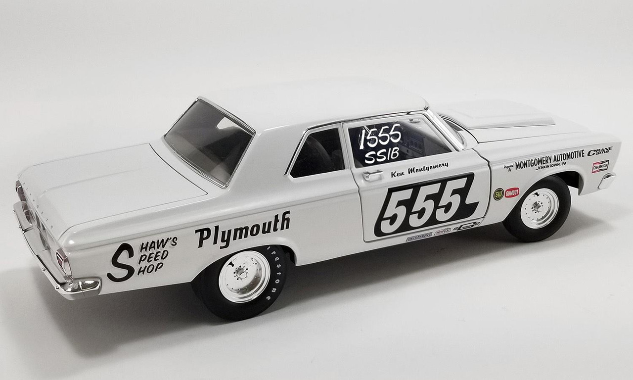 Acme 1:18 Scale 1965 Plymouth Belvedere Super Stock 555 - Triple
