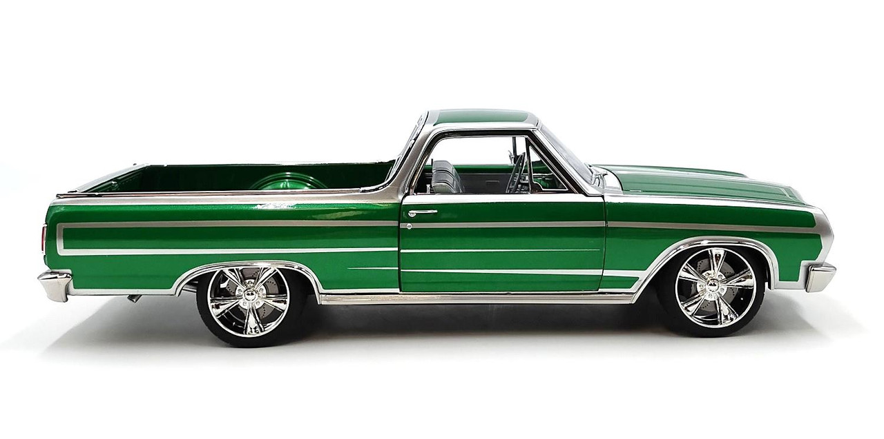 Acme 1:18 Scale 1965 Chevrolet El Camino - Southern Kings Customs (Calypso  Green) A1805415