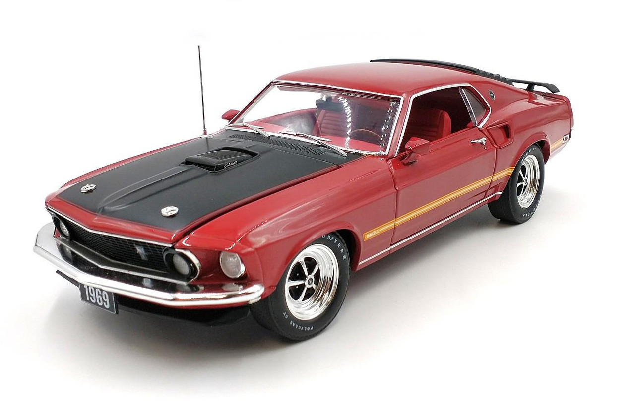 Acme Retro Studios 1:18 Scale 1969 Ford Mustang Mach 1 (Red/Black