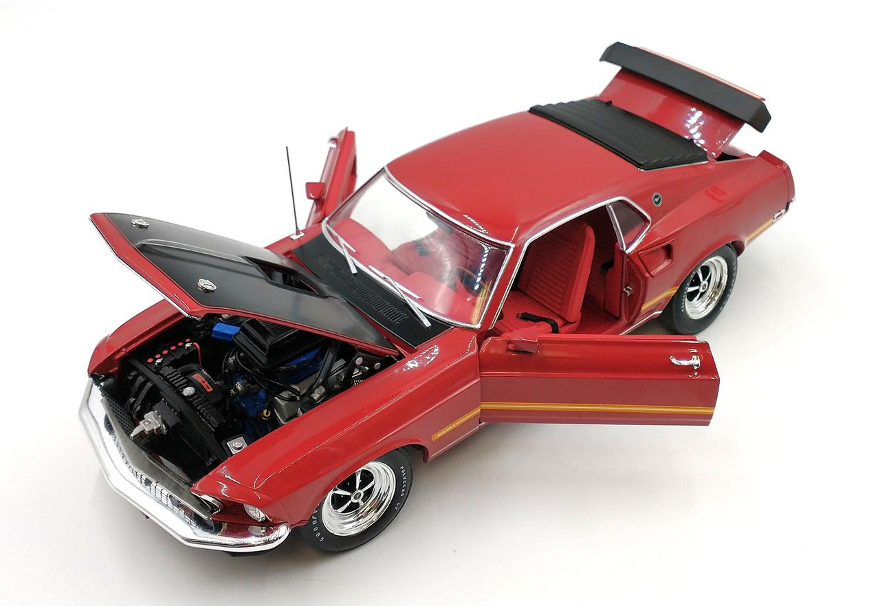 Acme Retro Studios 1:18 Scale 1969 Ford Mustang Mach 1 (Red/Black