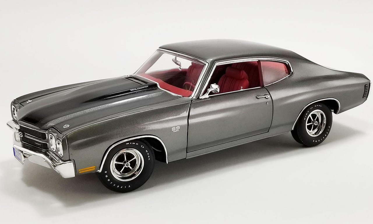 Acme 1:18 Scale 1970 Chevrolet Chevelle LS6 - Shadow Grey A1805523 