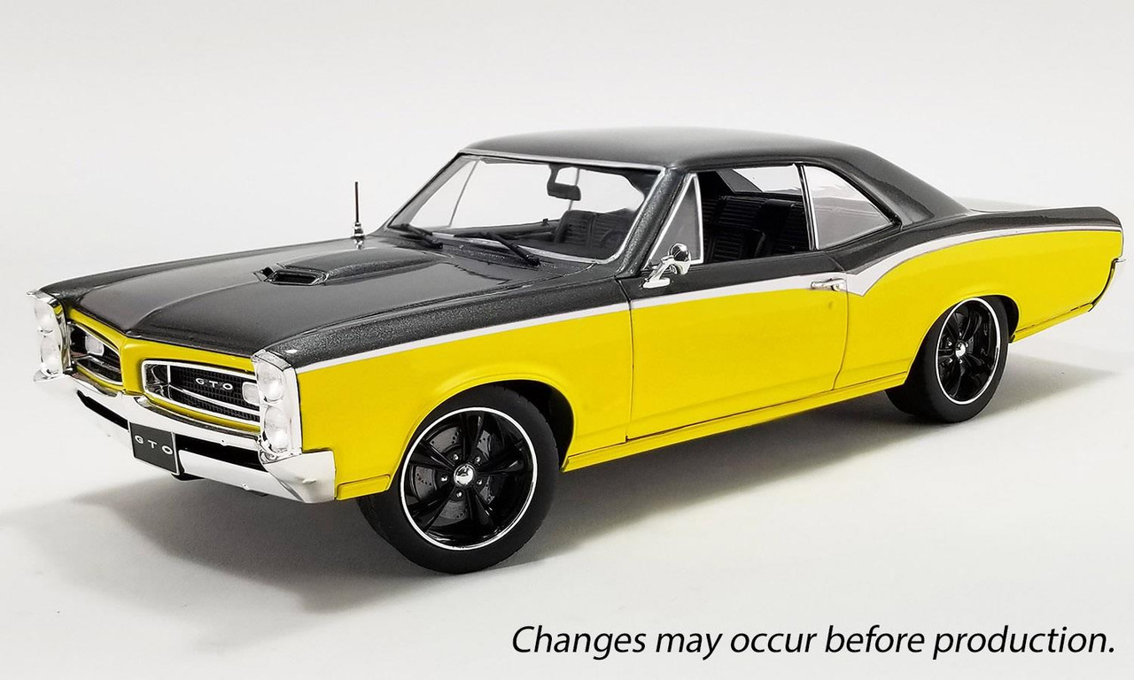 Acme 1:18 Scale 1966 Pontiac GTO Restomod (Yellow/Black) A1801219