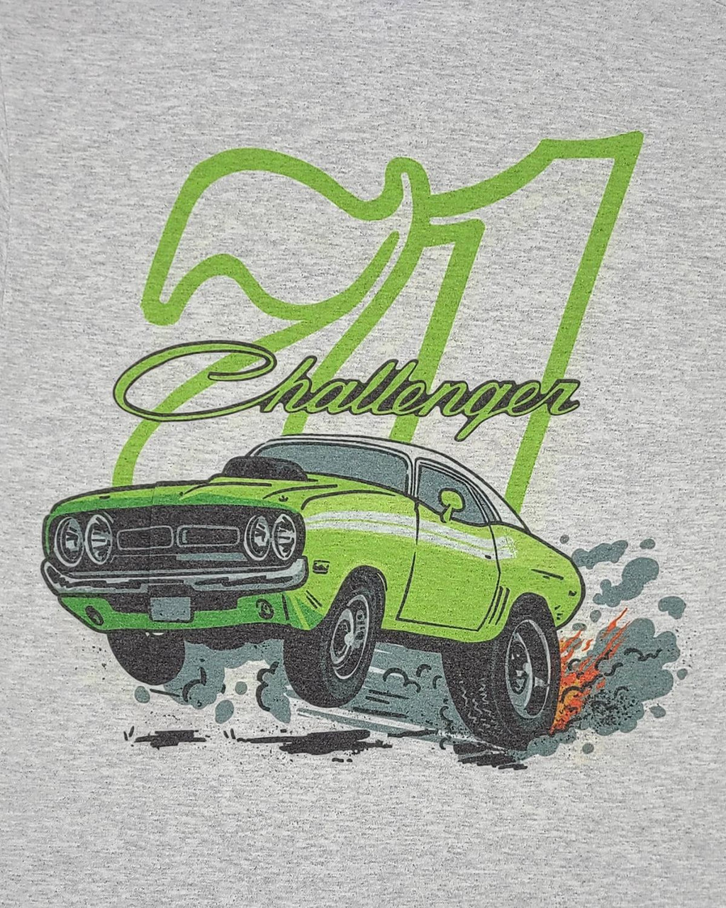 Retro Hobby 1971 Dodge Challenger Men's T-Shirt Grey, Various