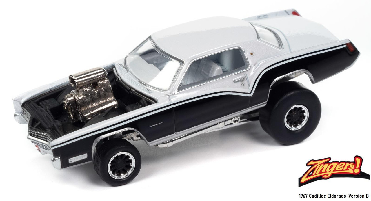 Johnny Lightning 1:64 Scale 1967 Cadillac Eldorado (White/Black