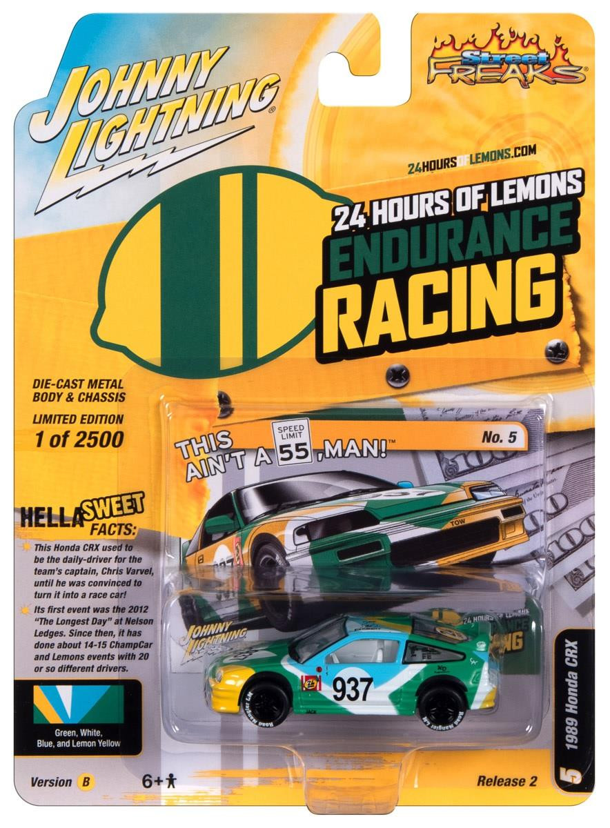 Johnny Lightning 1:64 Scale 1989 Honda CRX (Green) JLSF026B