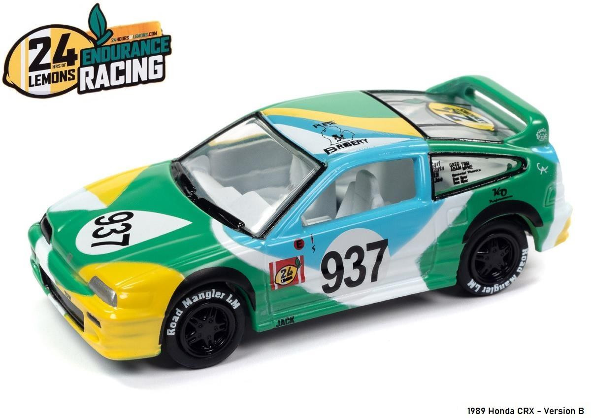 Johnny Lightning 1:64 Scale 1989 Honda CRX (Green) JLSF026B Johnny Lightning 1:64 Scale 1989 Honda CRX (Green) JLSF026B