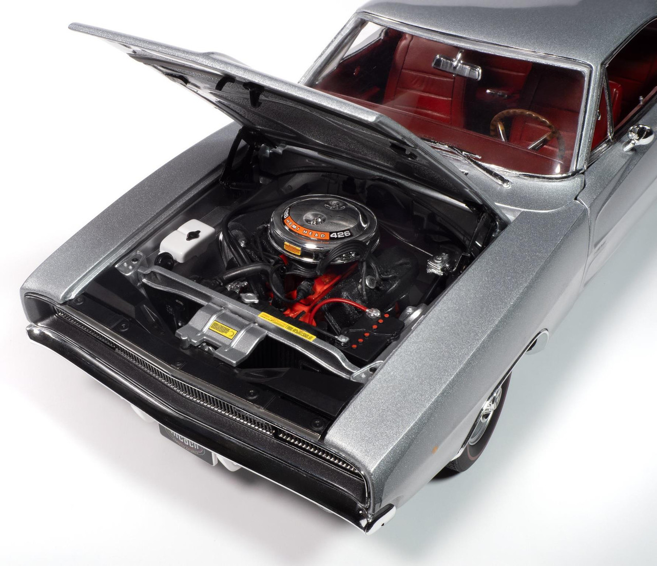 Auto World 1:18 Scale 1968 Dodge Charger R/T MCACN (AA1 Silver