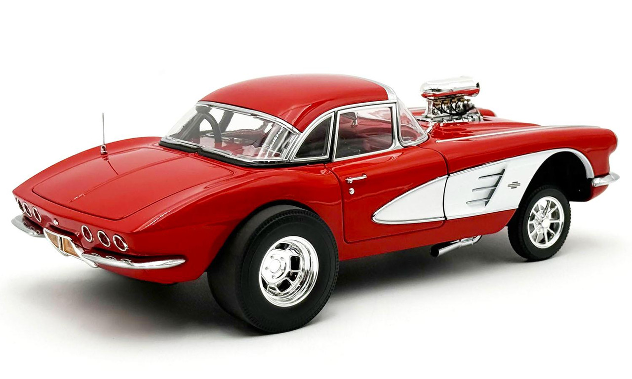 Acme 1:18 Scale 1961 Chevrolet Corvette Gasser (Red/White