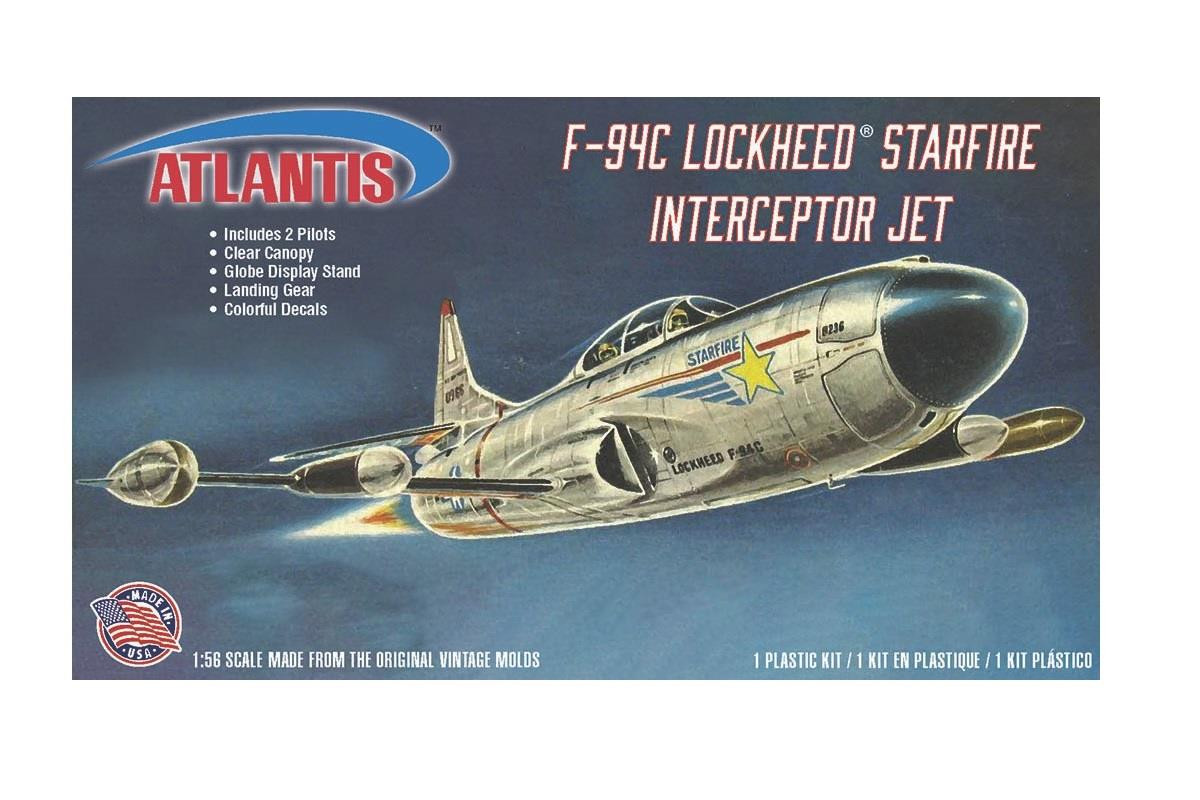 Atlantis 1:56 Scale Lockheed F-94C Starfire Interceptor Jet Model