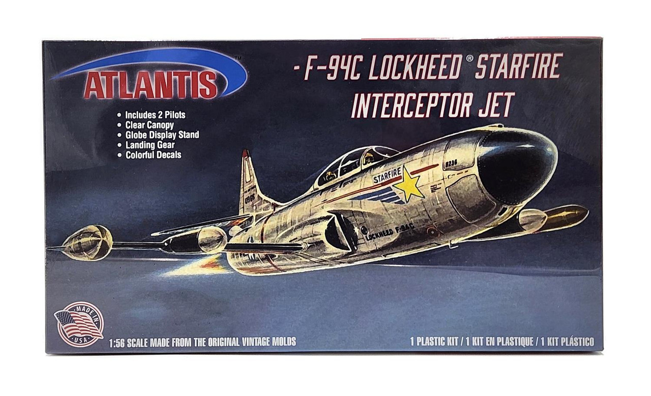 エクスプラス　コスモリキッド Atlantis 1:56 Scale Lockheed F-94C Starfire Interceptor Jet Model
