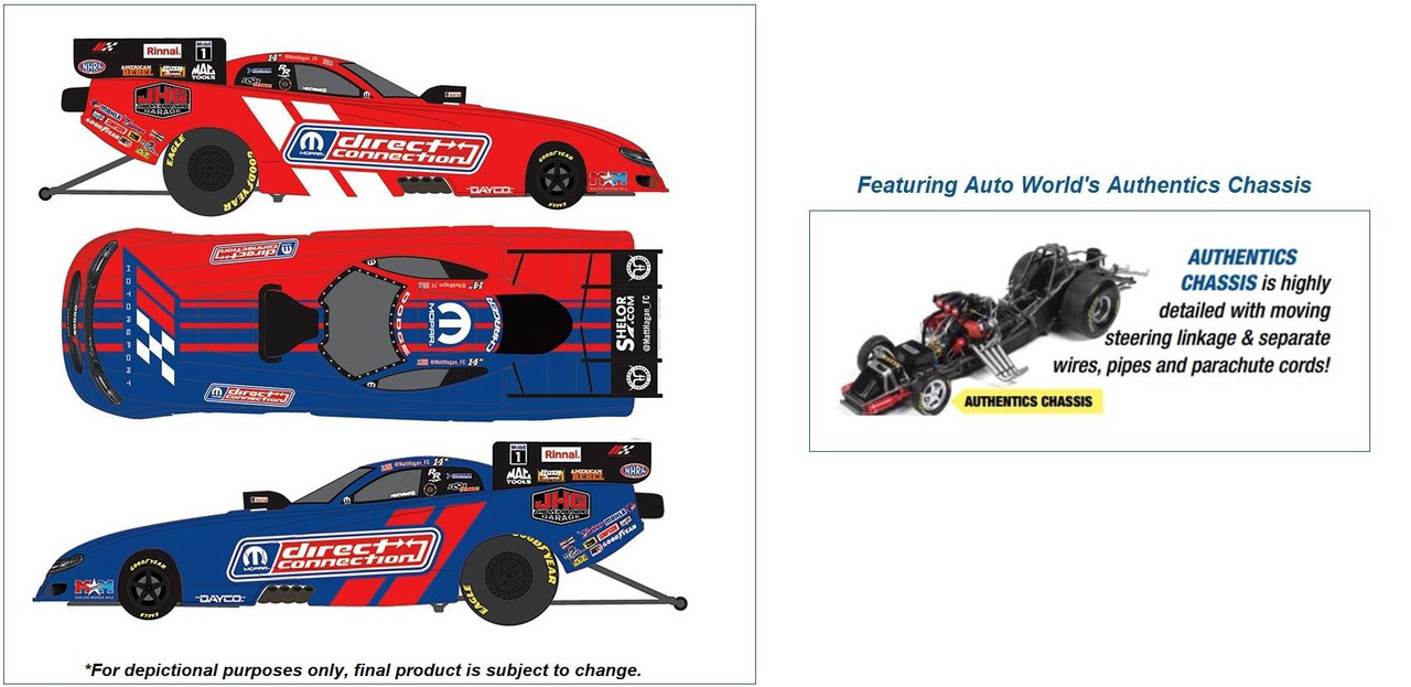 Auto World 1:24 NHRA 2025 Matt Hagan Direct Connection Dodge
