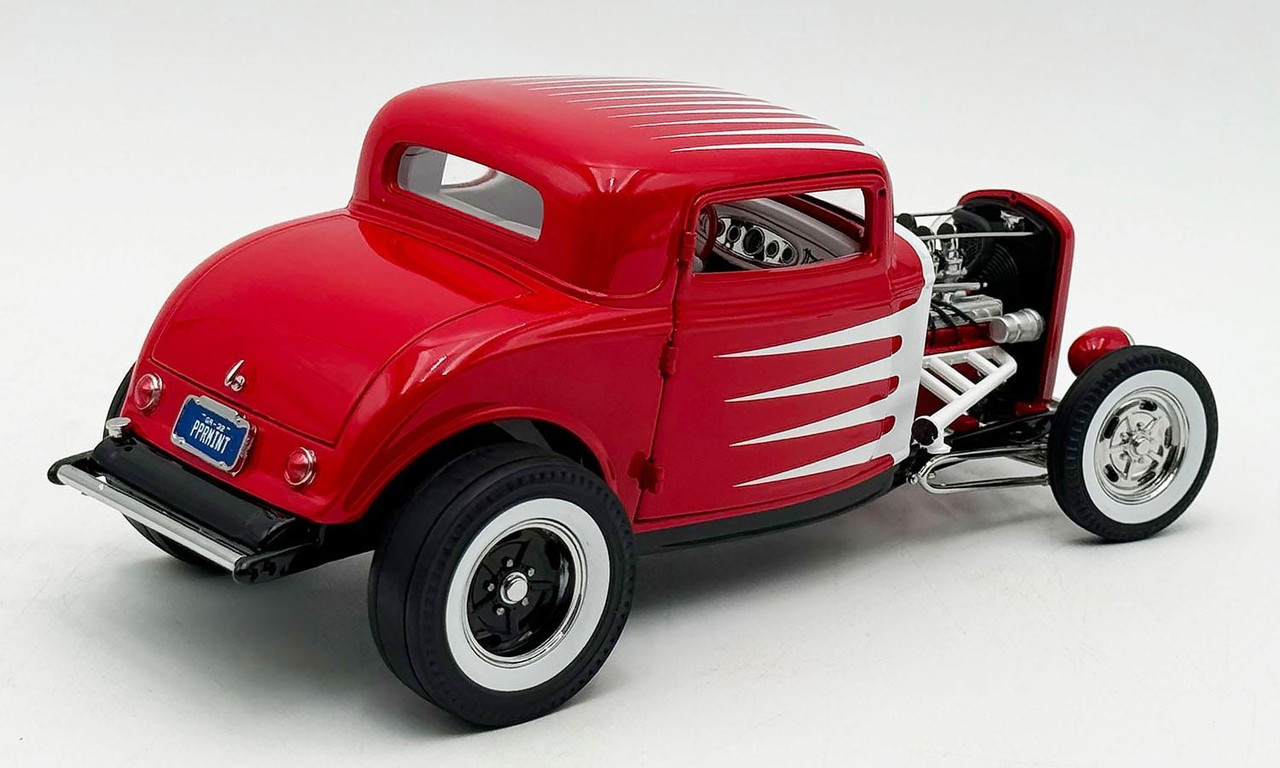 A.C.M.E. 52634+52636+52637 OBB 客車3輛 HO Acme 1:18 Scale 1932 Ford 3 Window - Peppermint Twist A1805026