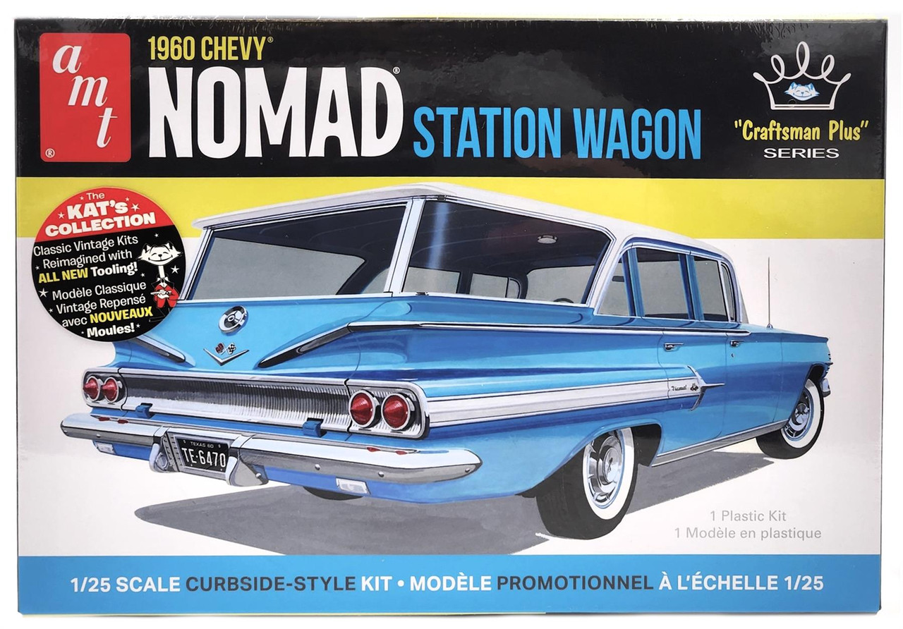 AMT 1:25 Scale 1960 Chevy Nomad Station Wagon Model Kit AMT1402M