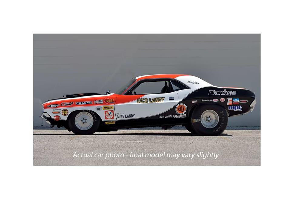 Acme 1:18 Scale 1970 Dodge Challenger - Boycott - Dick Landy