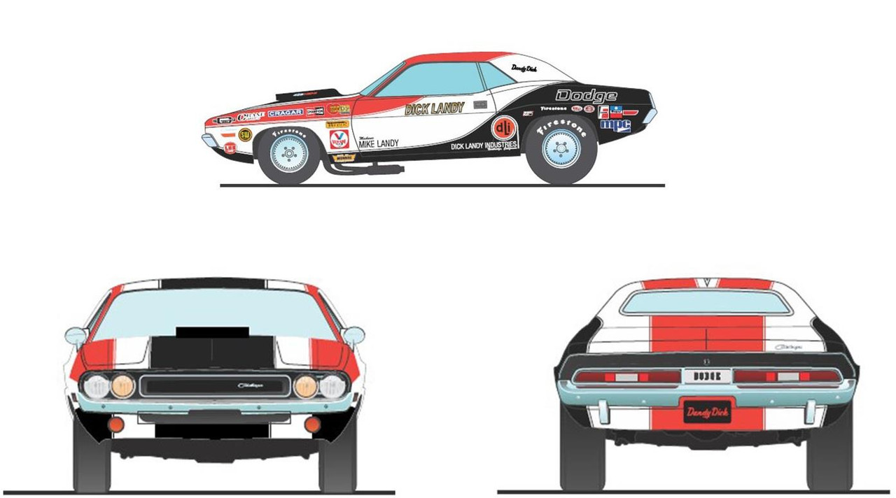 Acme 1:18 Scale 1970 Dodge Challenger - Boycott - Dick Landy