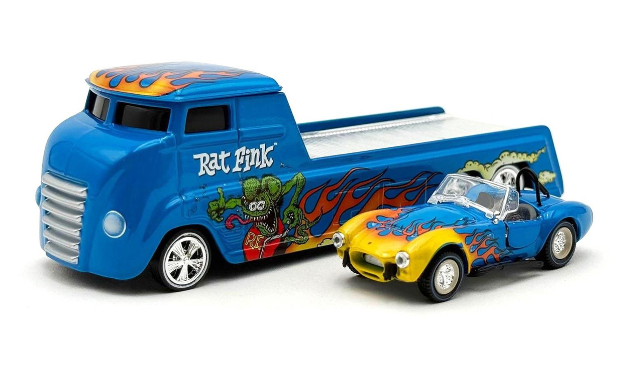 Acme 1:64 Scale Rat Fink Hauler with Cobra Super Snake SC64006
