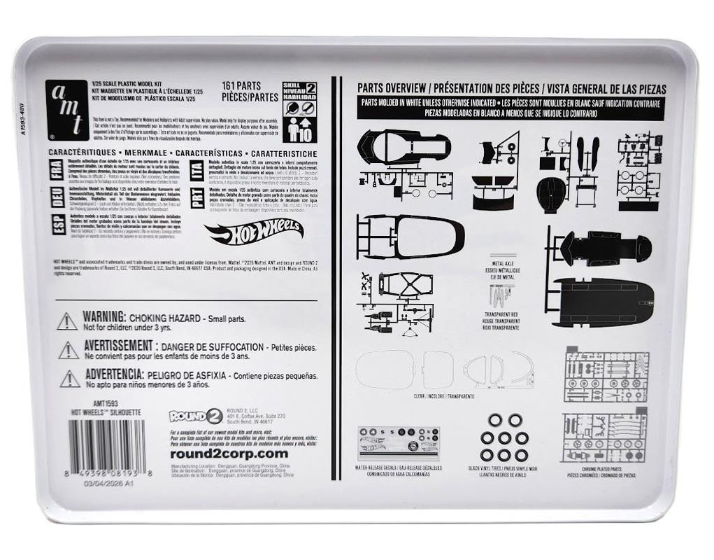 AMT 1:25 Scale Hot Wheels Silhouette Show Car with Collector Tin