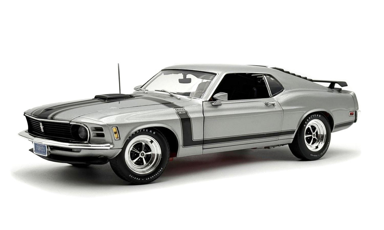 Acme 1:18 Scale 1970 Ford Mustang Boss 302 - Silver - Special