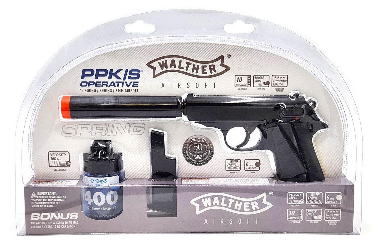 Umarex Walther PPK/S Operative Kit Airsoft Pistol w/ BBs 2272042