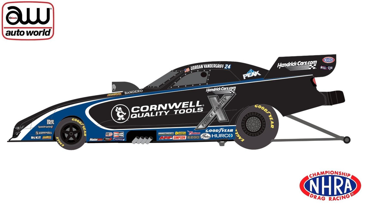 Auto World 1:24 NHRA 2026 Jordan Vandergriff Cornwell Tools Chevy