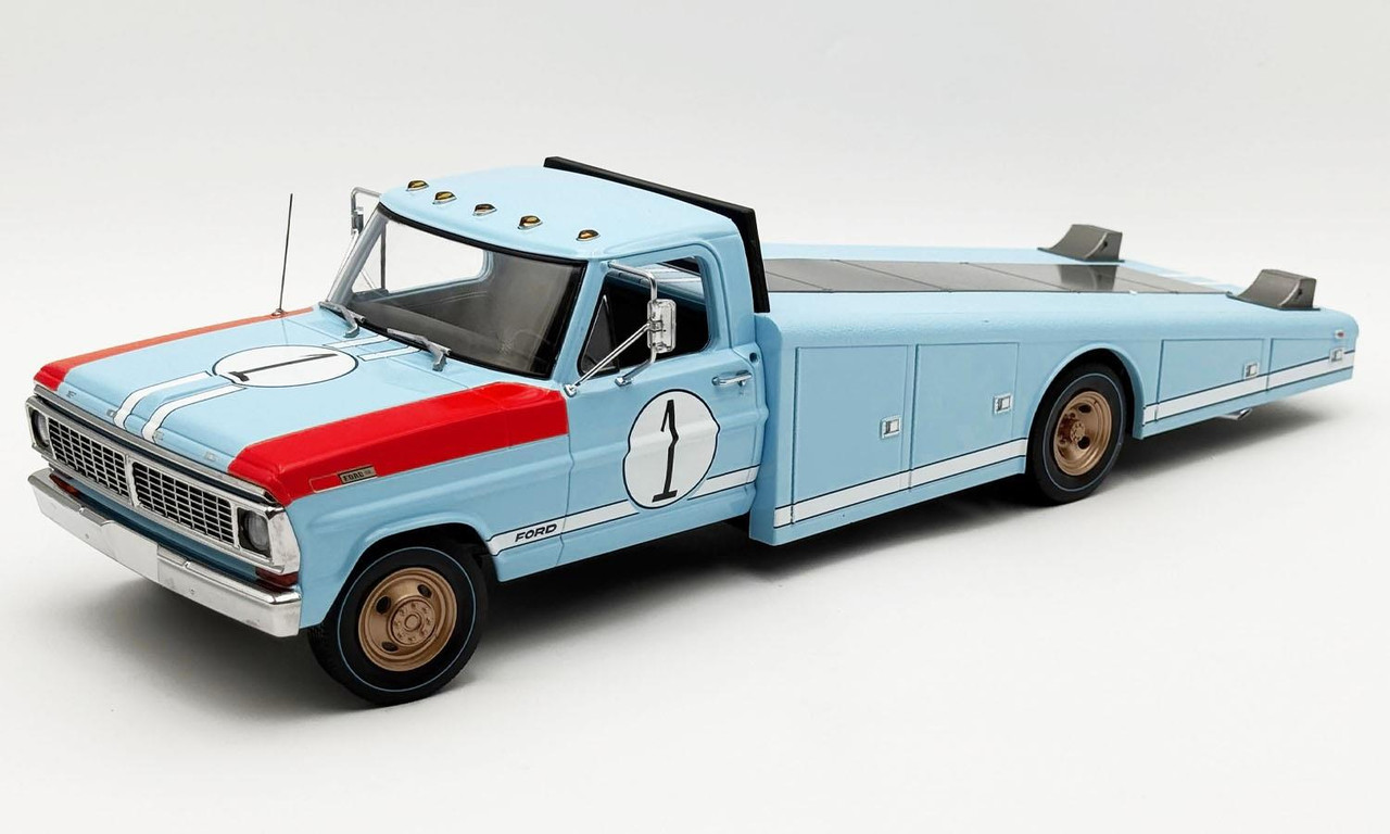 Acme 1:18 Scale 1970 Ford F-350 Ramp Truck - #1 1966 Le Mans 60th