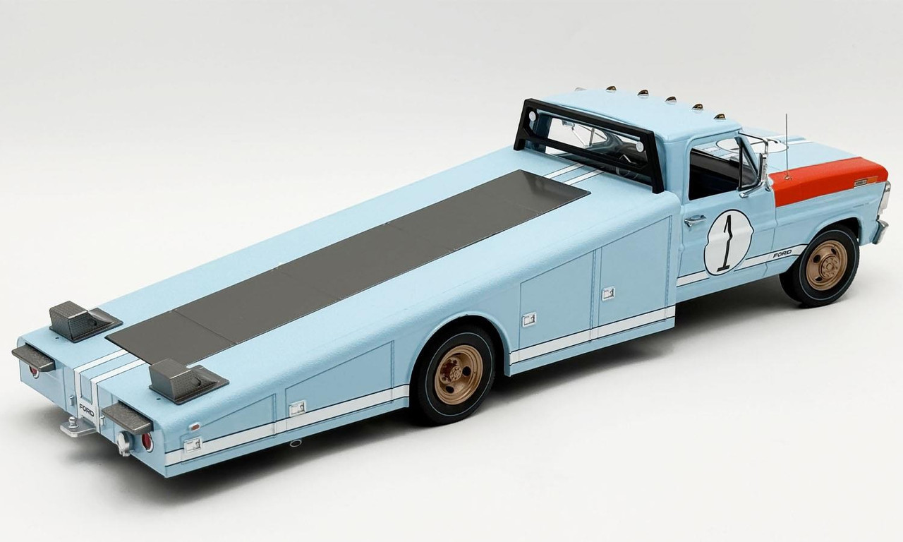 Acme 1:18 Scale 1970 Ford F-350 Ramp Truck - #1 1966 Le Mans 60th