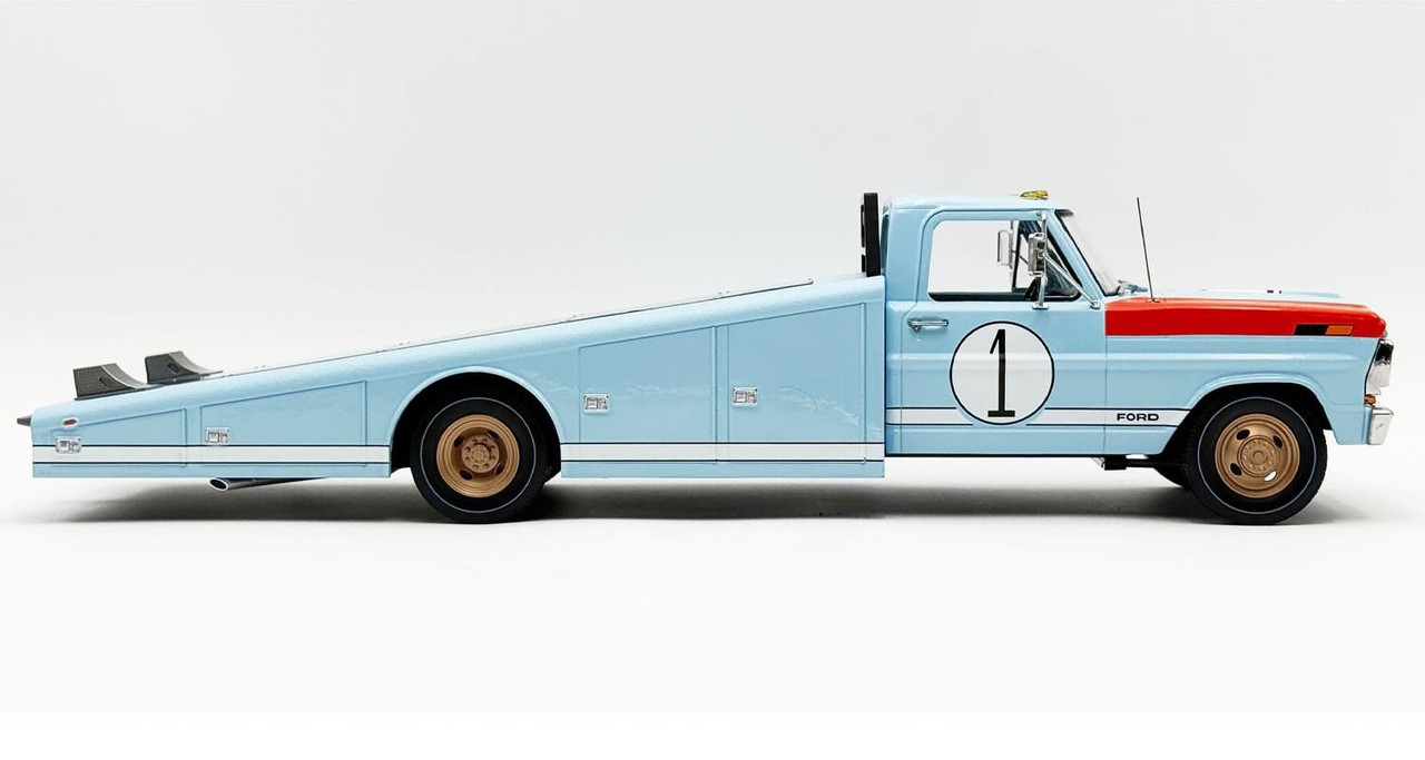 Acme 1:18 Scale 1970 Ford F-350 Ramp Truck - #1 1966 Le Mans 60th