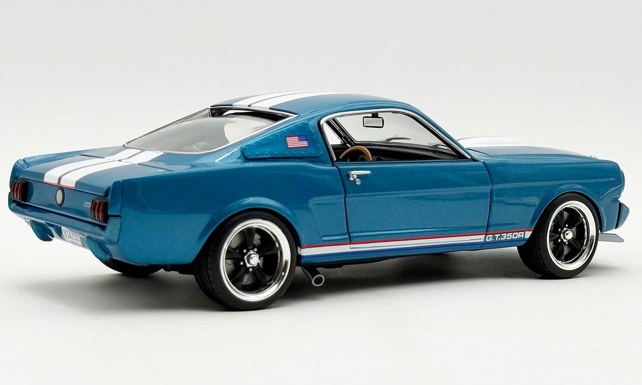 Acme 1:18 Scale 1965 Shelby GT350R Crazy Horse USA (Guardsman Blue