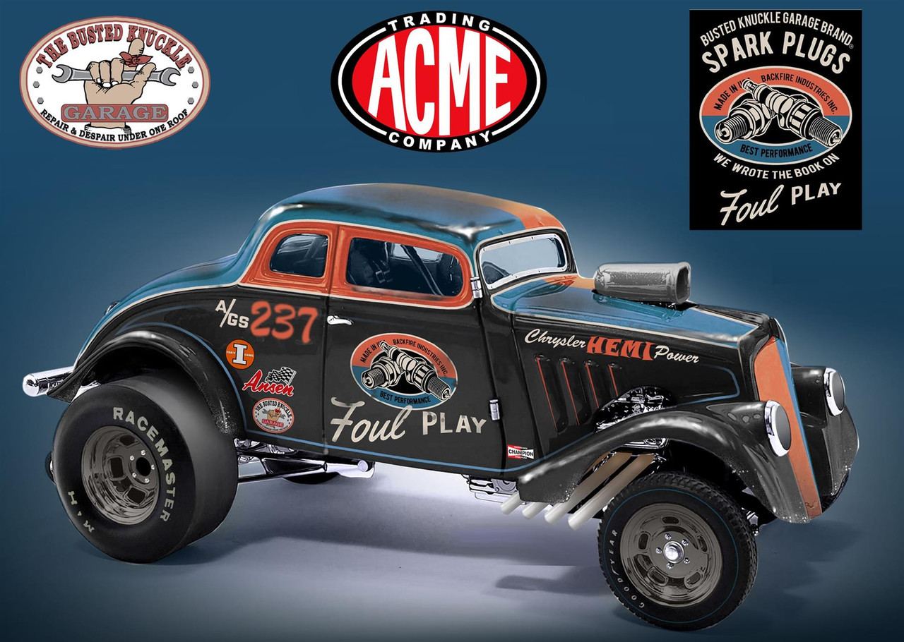 Acme 1:18 Scale 1933 Gasser - Foul Play - Busted Knuckle Garage