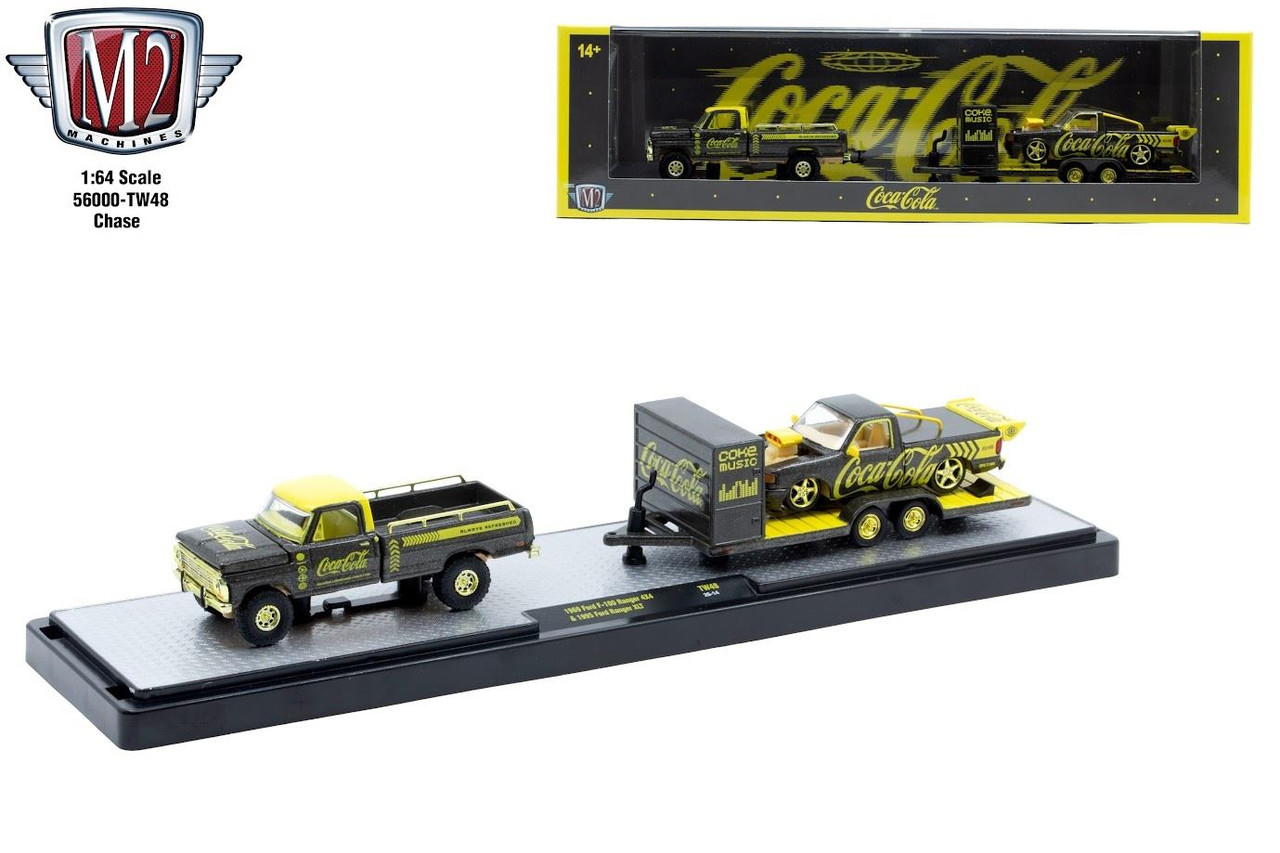 M2マシーン フォード F-100 レンジャー 4X4 & フォード・ブロンコ M2 Machines 1:64 Auto-Haulers 1969 Ford F-100 Ranger 4X4 & 1995