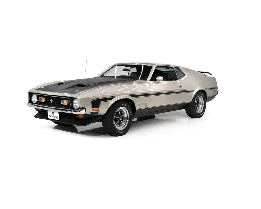 1971 Mustang Boss 351 1:18 ダイキャストモデル Sun Star 1:18 Scale 1971 Ford Mustang BOSS 351 (Light Pewter