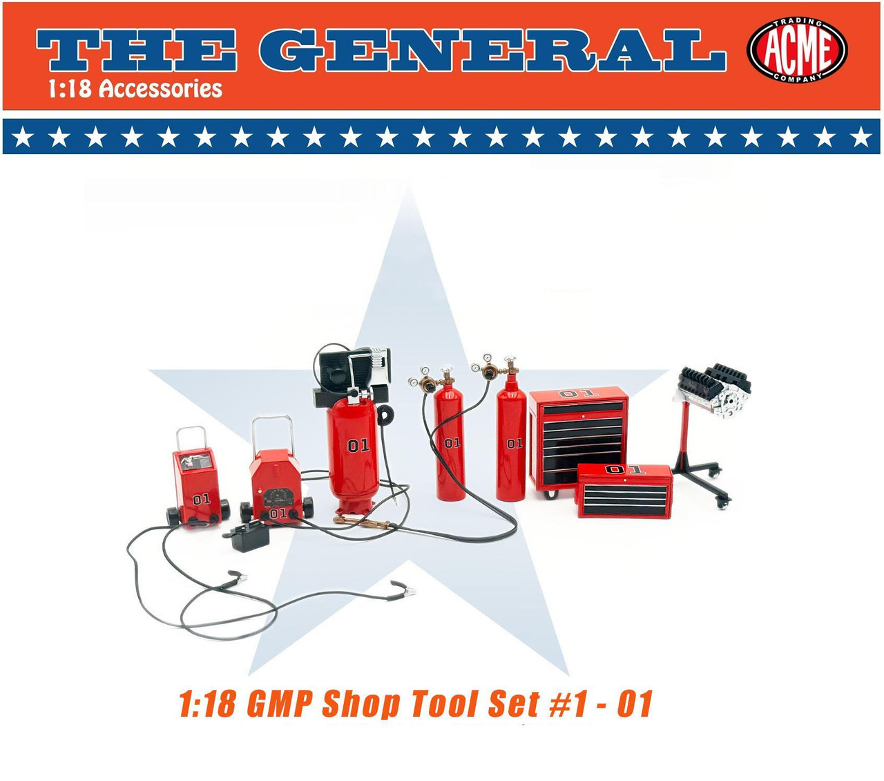 Acme GMP 1:18 Scale Shop Tool Set #1 - 01 G1800176 - Retro Hobby