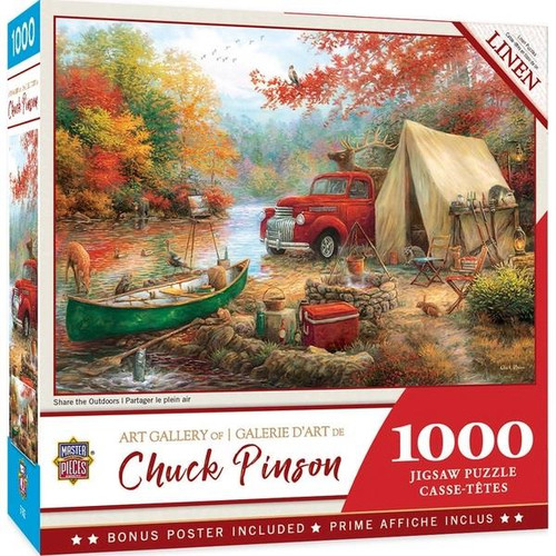 Masterpieces Chuck Pinson Gallery - Share The Outdoors - 1000 Piece Jigsaw Puzzle 72009