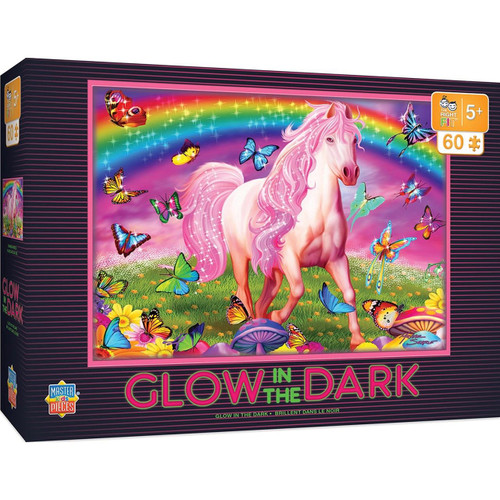 Masterpieces Glow In The Dark Right Fit - Rainbow World 60 Piece Jigsaw Puzzle 11818