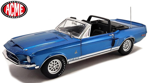 Acme 1:18 Scale 1968 Shelby GT500 Convertible (Acapulco Blue) A1801848