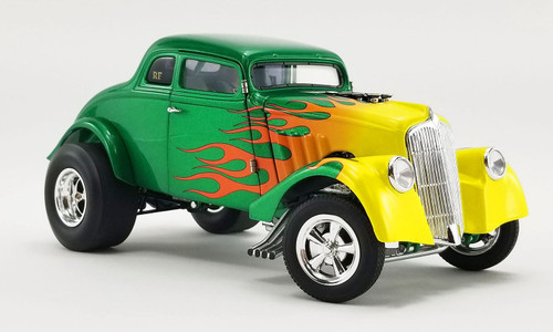 Acme 1:18 Scale Rat Fink 1933 Gasser (Green with Flames) A1800917