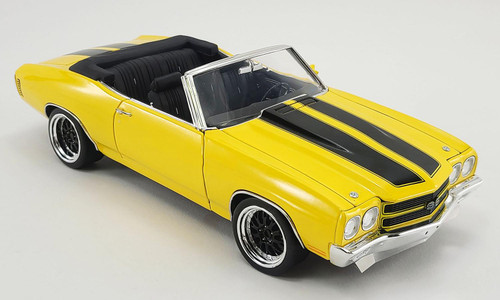 Acme 1:18 Scale 1970 Chevrolet Chevelle SS Convertible Restomod (Yellow) A1805519