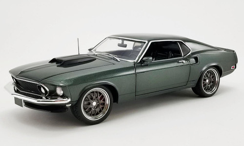 Acme 1:18 Scale 1969 Ford Mustang GT Street Fighter - Bullet (Dark Green) A1801847