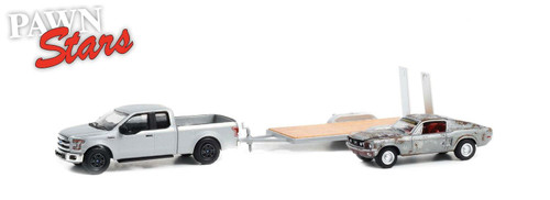 Greenlight 1:64 Hollywood Hitch & Tow - Pawn Stars - 1968 Ford Mustang GT/2015 Ford F-150