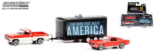 Greenlight 1:64 Hollywood Hitch & Tow 1965 Ford Mustang Fastback/1967 Ford F-100 Truck - History CMA