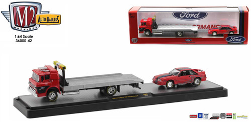 M2 Machines Auto-Haulers R42 1:64 1966 Ford C-950 & 1987 Ford Mustang GT 20-24