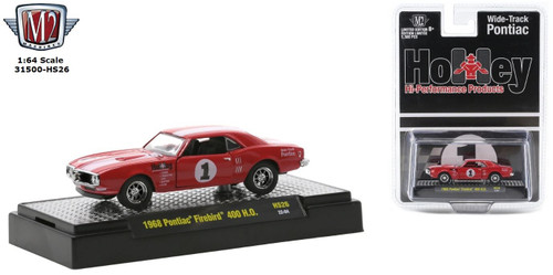 M2 Machines 1:64 Scale HS - 1968 Pontiac Firebird 400 H.O. (Red) 31500-HS26