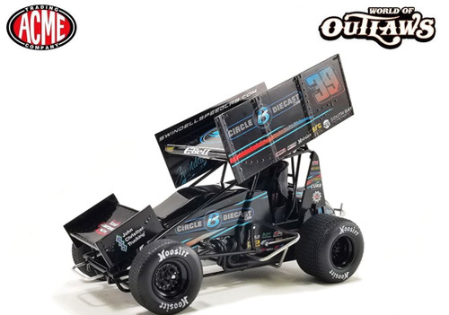 Acme 1:18 Scale 2022 #39 Circle B Diecast/Swindell Speedlab Sprint Car - Christopher Bell A1822013