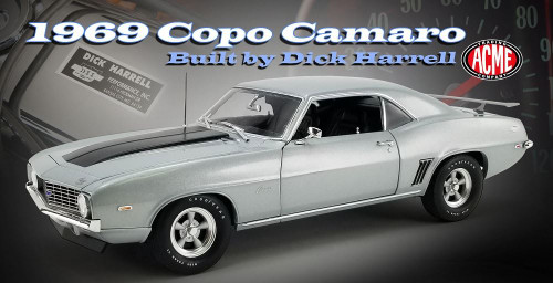Acme 1:18 Scale 1969 Chevrolet COPO Camaro - Cortez Silver A1805725