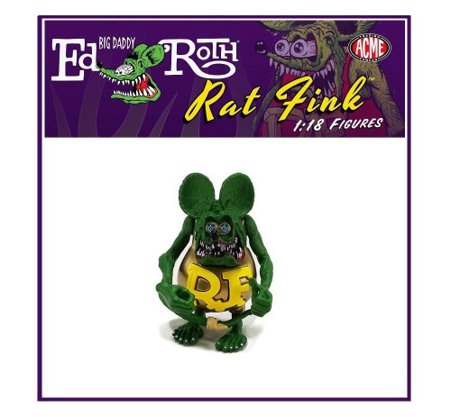 Acme 1:18 Scale Rat Fink Figure - Gold Shirt A1800122