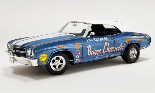 Acme 1:18 Scale 1970 Chevrolet Chevelle Convertible - Briggs Drag Car A1805522