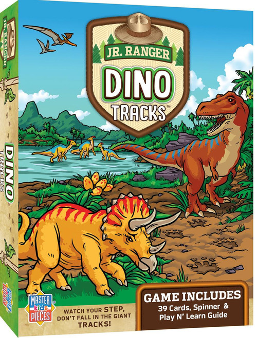Masterpieces Jr Ranger - Dino Tracks Kids Card Game 42109