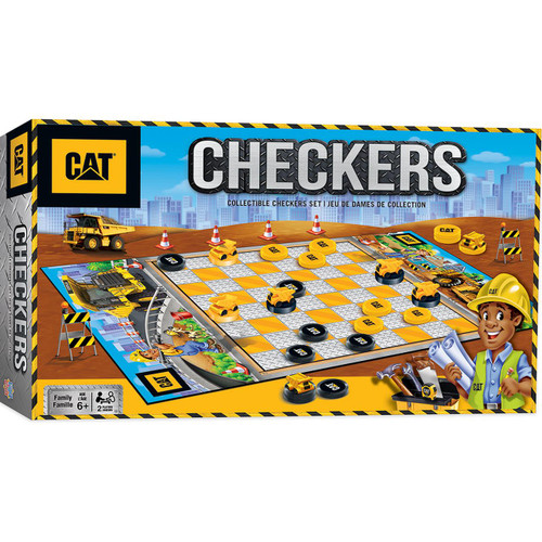 Masterpieces CAT Checkers Board Game 41902