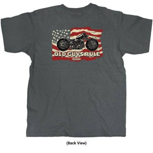 Old Guys Rule "Freedom Ride" Motorcycle Men's T-Shirt