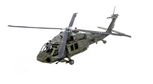 Metal Earth Black Hawk Helicopter 3D Metal Model Kit MMS461